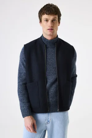 Donkerblauwe bodywarmer