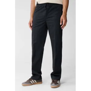 Shoeby regular gestreepte casual broek zwart