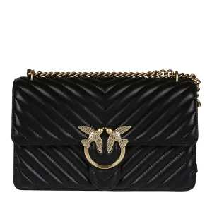 Pinko Crossbody bags – Love One Classic Dc Bag Black in zwart