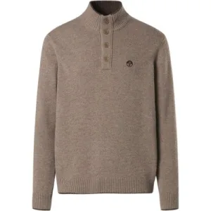 North Sails Knit Half Buttons Sweater Heren