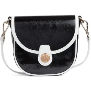 LK Bennett Dee Saddle Cross Body Bag Black