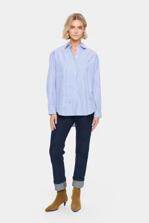 Overhemd met lang mouwen Loose fit Nautical Blue dark blue