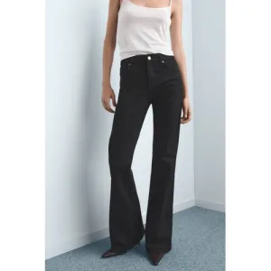 Mango flared jeans black denim