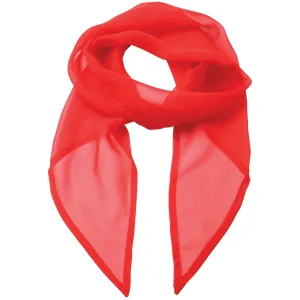 Premier Dames/vrouwenwerk Chiffon Formele Sjaal (Aardbeienrood)