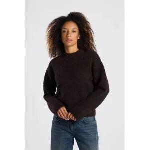 America Today gebreide trui donkerbruin