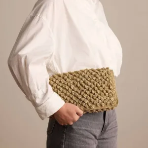 Manfield clutch goudkleurig