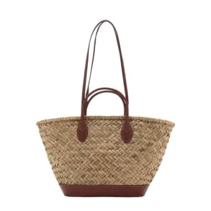 Mango shopper naturel/bruin