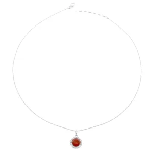 Orphelia Dames 925 Sterling Zilveren Ketting met Hanger – Zilver ZH-6044/1