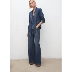 Mango suède enkellaarzen cognac