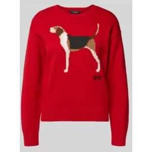 Lauren Ralph Lauren Gebreide pullover met motief en ronde hals, model ‘RIEDNEE’