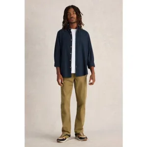 White Stuff Nep Oxford Shirt Dark Navy