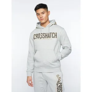 Men’s Crosshatch Doddington Hoodie in Grey