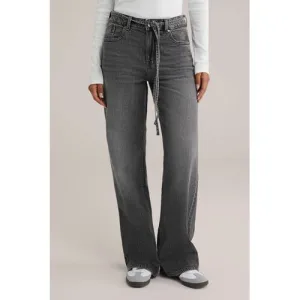WE Fashion Blue Ridge wide leg jeans grey denim