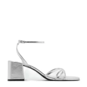 Mango sandalettes zilver