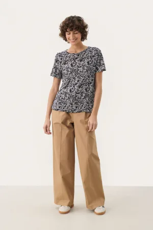 T-shirt Relaxed fit After Midnight Rose Print marine