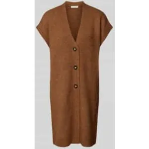 Christian Berg Woman Mouwloos vest met kapmouwen en V-hals