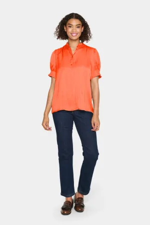Overhemd met lang mouwen Regular fit Tigerlily orange