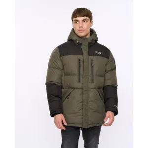 Men’s Crosshatch Squadage Panel Jacket in Green