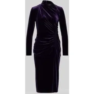 Lauren Ralph Lauren Midi-juk van fluweel met plooien, model ‘FELRAD’