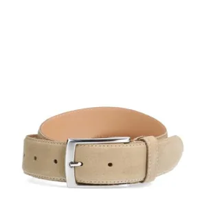 Manfield suède riem beige