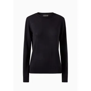 Women’s Emporio Armani Crewneck Sweatshirt in Navy