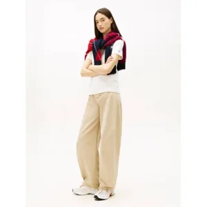 Tommy Jeans Archive ’25 chunky sneakers wit/oranje