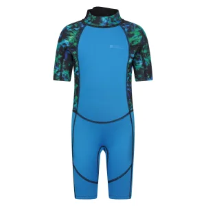 Mountain Warehouse Wetsuit met korte print voor kinderen (Helder groen)