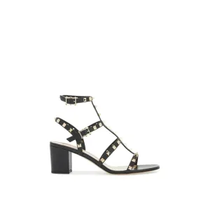 Valentino Garavani Sandalen – Rockstud 60 Leather Sandals in zwart