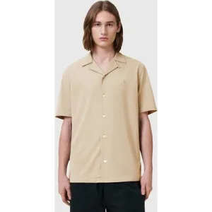 AllSaints Hudson Ss Shirt Pebble Brown