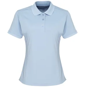 Premier Dames/dames Coolchecker korte mouw Pique Polo T-Shirt (Lichtblauw)