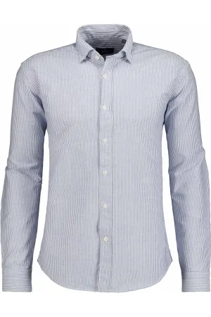 RAGMAN Overhemd blauw, Gestreept