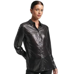 Dameshemd met glinsterende lurex Superdry