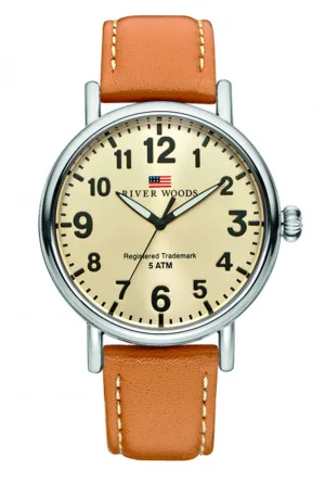 River Woods Sacramento herenhorloge Bruin RW420017