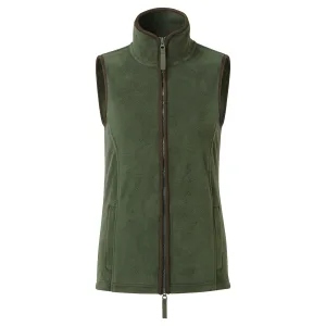 Premier Dames/dames Artisan Fleece Gilet (Mosgroen/bruin)
