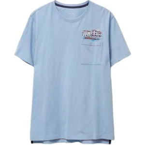 White Stuff Waterside Graphic T-shirt Light Blue