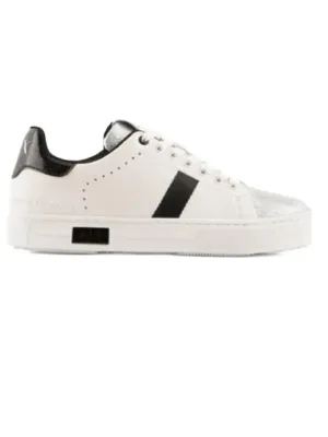 Armani Exchange Low-Top Sneakers – White Leather Sneakers in wit