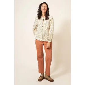 White Stuff Jasmine Cotton Shirt Ivory Multi