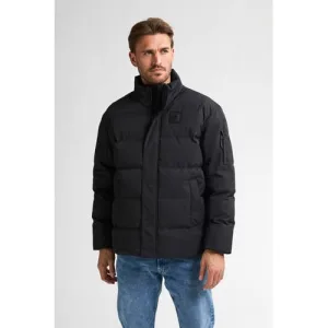 Petrol Industries gewatteerde jas zwart