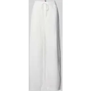 Tommy Jeans Wijde broek van een mix van katoen en linnen