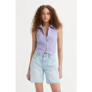 Levi’s Denim Sleeveless Top In Lavender