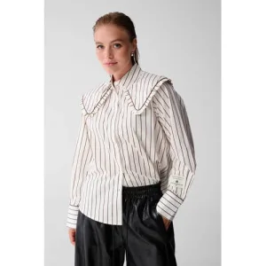 Shoeby gestreepte blouse ecru