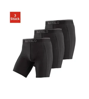 Buffalo Lange boxershort Boxershorts voor heren in een lang model ook ideaal voor sport en trekking (set, 3 stuks)