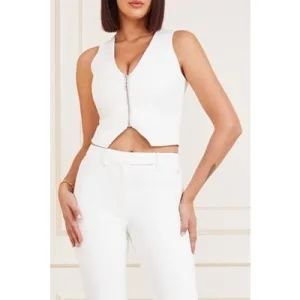 GUESS Dallas Vest Pale Pearl