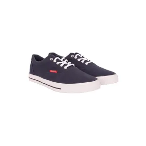Crosshatch Heren Skywalk Canvas Trainers (Marine)