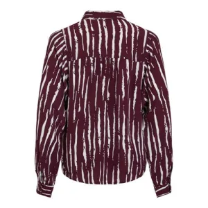 VILA blouse donkerrood