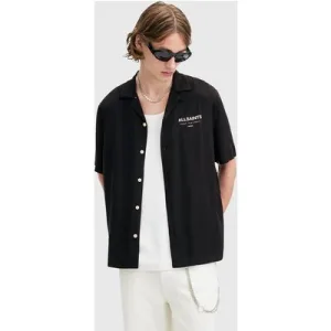 AllSaints Underground Ss Shirt Jet Black/ecru