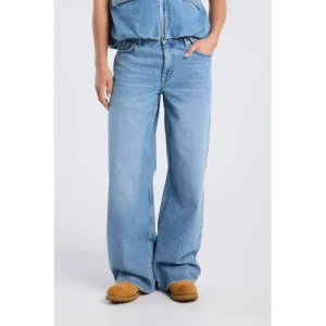 America Today wide leg jeans light blue denim