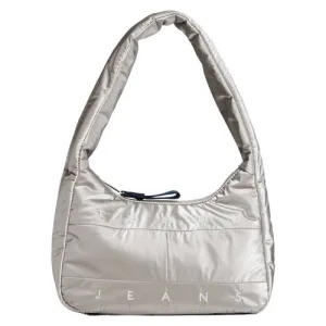 Tommy Jeans schoudertas TJW Archive zilverkleurig