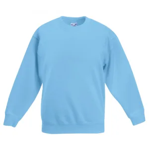 Fruit Of The Loom Kinder Unisex Premium 70/30 Sweatshirt (Hemel Blauw)