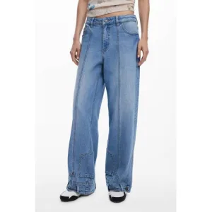 Desigual baggy jeans medium blue denim